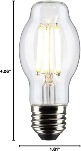 Vista 9 de Satco 6Pk 8w BT15 LED 2700K base mediana regulable - 60w equiv