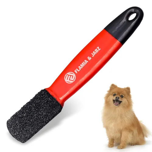 Vista 8 de Pelar con bordes de diamante de metal para perros, gatos y mascotas con agarre de plástico (fino)