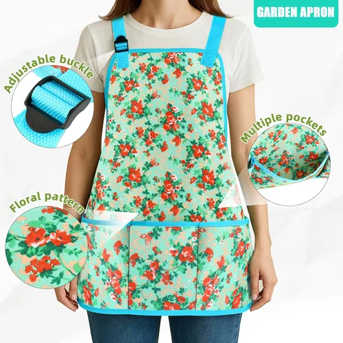 Vista 8 de Juego de Herramientas de Jardín WANCHI de 10 Piezas de Servicio Pesado Juego de Herramientas de Jardín Florales Regalos de Jardinería para Mujeres