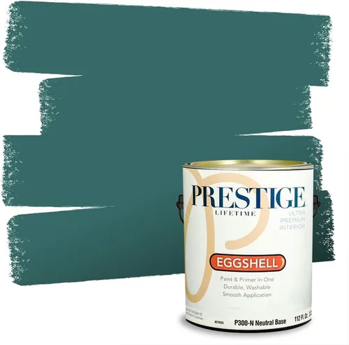 Vista 80 de PRESTIGE Pintura interior e imprimación en uno, salpicaduras acuosas, cáscara de huevo, 1 galón