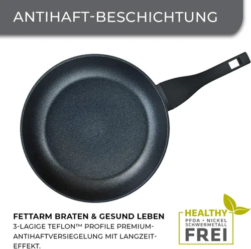 Vista 2 de Berndes Balance Induction Enduro Cookware Set 4 Piezas Aluminio Negro