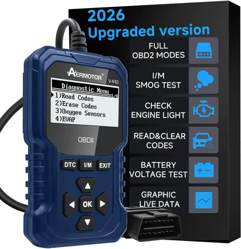 Vista 9 de Escáner OBD2, Herramienta de Diagnóstico de Escáner de Coche V410: Lector de Códigos de Falla del Motor, Herramienta de Escaneo con Datos