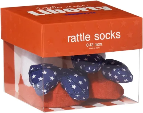 Vista 2 de Trumpette Calcetines sonajeros para niñas y bebés, 1 par