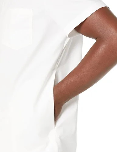 Vista 3 de Tienda Essentials Camiseta médica con cuello en V y bolsillos para hombre