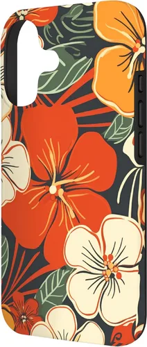Vista 2 de Puakenikeni Flower Watercolor Floral Pattern Case for iPhone 17