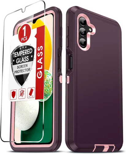 Vista 53 de LeYi Funda compatible con Samsumg Galaxy A05 4G: Galaxy A05 4G con resistente a los golpes, 3 en 1 de cuerpo completo, protección resistente