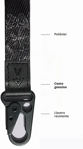 Vista 2 de FORZEN Llavero de pulsera, cordón de muñeca para llaves, llaveros de mujer, llavero de mano para muñeca B Flor Lotus