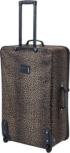 Vista 2 de Rockland Jungle Softside Juego de maletas verticales, Leopard), F125-LEOPARD