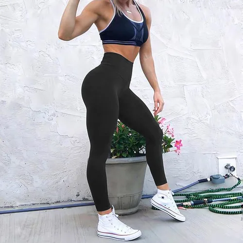 Vista 5 de MOOSLOVER - Leggings de entrenamiento levanta glúteos sin costuras, de cintura alta para mujer. Pantalones para yoga ajustados de compresión