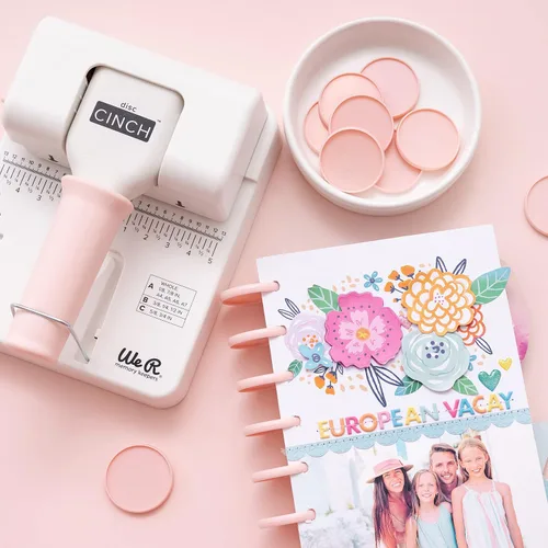 Vista 5 de We R Disc Cinch - Herramienta para encuadernación de libros, color blanco y rosa