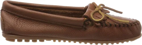Vista 6 de Minnetonka Mocasines suaves de piel de ciervo para mujer, Negro
