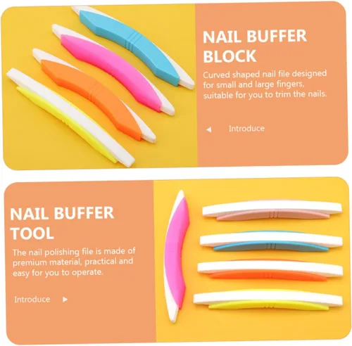 Vista 9 de EXCEART 5 Uds. Herramientas de manicura, esponjas naturales, pulidores de uñas, herramientas de arte de uñas, esponja natural, esponja de uñas, kit