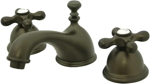 Vista 10 de Kingston Brass KS3967AX - Grifo de baño extendido de 8 pulgadas, latón cepillado
