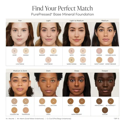 Vista 3 de Jane Iredale PurePressed Base Polvo Mineral de Maquillaje de Repuesto o Juego de Compacto Rellenable Polvo Prensado Semi Mate con SPF Sin Talco