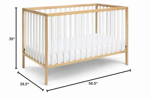 Vista 6 de Baby Cache Deux Remi Island Cuna convertible 3 en 1 (Do Re Me) Natural y Blanco