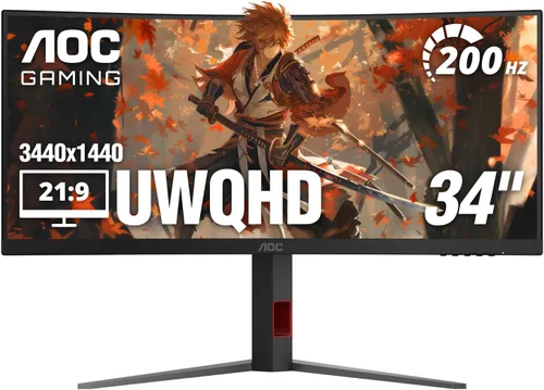 Vista 12 de AOC C24G42E Monitor de juego ultrarrápido curvo de 24" sin marco, 1500R, FHD 1080p, 180Hz 0.5ms MPRT, HDMI 2.0 x2, Display Port x1, HDR, altavoces