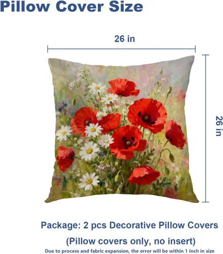Vista 298 de Batmerry Autumn Pumpkin Templeton Throw Pillow Covers, Green Leaves Paths Forests Decorative Pillow Covers Digital Printing Blended for Couch Sofa