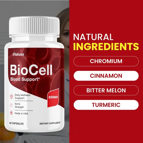 Vista 3 de Bio Cell Suplemento de apoyo a la salud sanguínea Bio Cell Cápsulas BioCell Vitamina Formulación Avanzada Píldoras de Circulación Natural