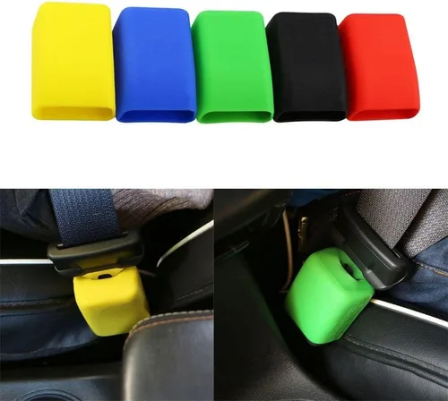 Vista 4 de gofidin 2 unids cinturón de seguridad hebilla Booster Prevención coche seguro cinturón de seguridad hebilla preverse cubierta caso