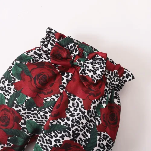 Vista 6 de Mioglrie Newborn Infant Baby Girl Clothes Romper Pants Set Cotton Floral Outfits Baby Clothes for Girls