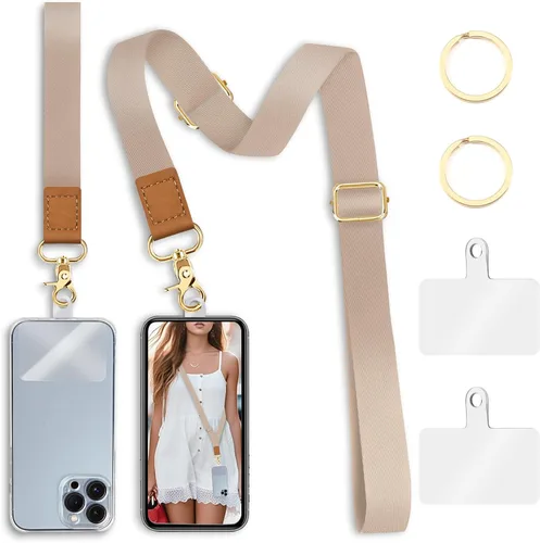Vista 11 de Yonlevres Cordón para Teléfono con Correa de Muñeca Cruzada, Cordón para Teléfono Celular Be Kind para Alrededor del Cuello, Correa Ajustable