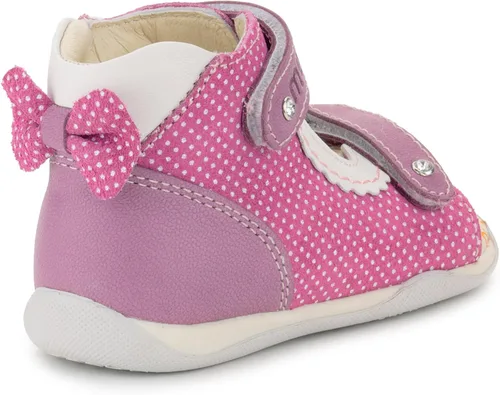 Vista 2 de Memo Mini Baby Girl First Walker - Sandalia ortopédica de piel antideslizante
