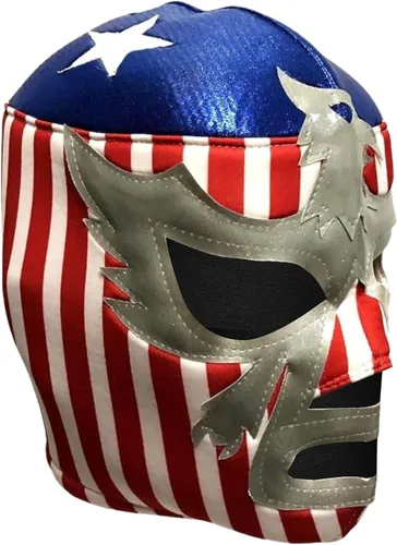 Vista 4 de Del Mex Lucha Libre Disfraz de Luchador Mexicano Máscara de Lucha Libre
