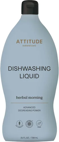 Vista 14 de ATTITUDE Jabón para Platos, Verificado por EWG, Líquido para Lavar Platos a Base de Plantas y Vegano, De Origen Natural, Aroma a Ralladura
