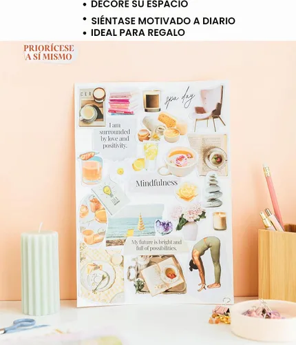 Vista 6 de Lamare Vision Board Collage Book - Más de 1000 imágenes y suministros de tablero de visión