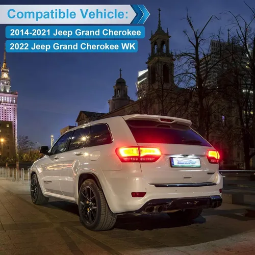 Vista 7 de Conjunto de lámpara LED para placa de matrícula compatible con Grand Cherokee WK 6000K 2014-2021, color blanco, paquete de 2
