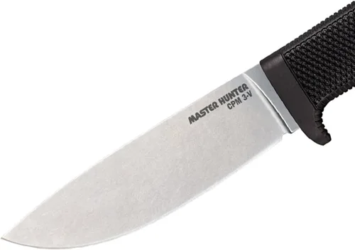 Vista 2 de COLD STEEL Master Hunter - Cuchillo de hoja fija de caza con hoja de punta de gota CPM 3V súper afilada de 4.5 pulgadas, mango Kray-Ex de 4.75