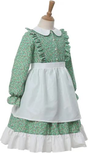 Vista 21 de Nuoqi - Vestidos de pionera para niñas, disfraz colonial