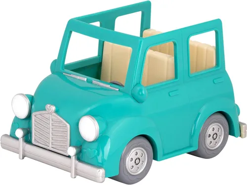 Vista 4 de Li'l Woodzee z Happy Camper Playset con auto de juguete azul desmontable