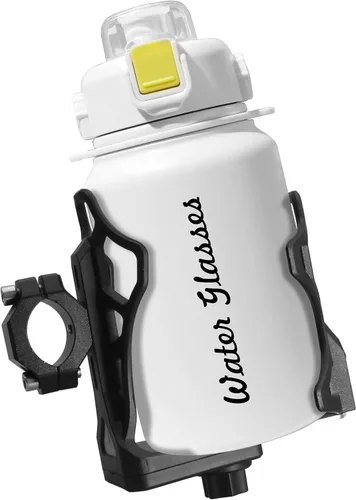 Vista 6 de Portavasos antirrobo para motocicleta, se adapta a botellas de 2.1 a 3.7 pulgadas de diámetro, tamaño ajustable extra grande para botella de agua