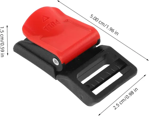 Vista 2 de Kit de accesorios para casco de motocicleta, clip de hebilla de liberación rápida para casco de 6 uds