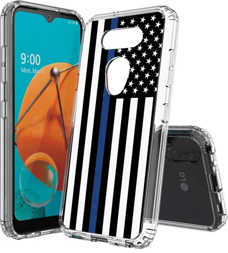 Vista 12 de Compatible con LG Aristo 5, funda transparente impresa, a prueba de golpes, arañazos, compatible con LG Phoenix 5/Fortune 3/Tribute Monarch/Risio 4