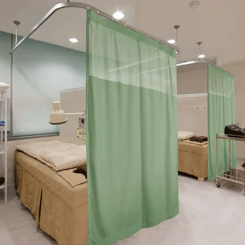 Vista 36 de Fcosie Cortinas divisoras de habitación de hospital con ganchos planos para cubículo, pantalla de privacidad para hospital, clínica médica