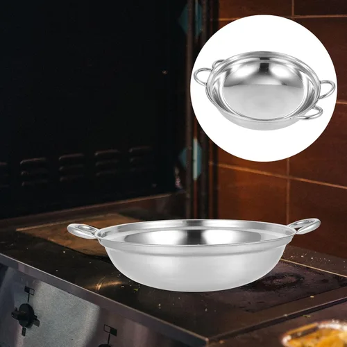 Vista 9 de GANAZONO 2 piezas de acero inoxidable -derramar olla caliente cocina cocina segura mango diseño fácil de limpiar para uso doméstico