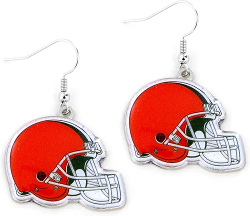 Vista 10 de aminco NFL - Aretes deslumbrantes con purpurina para mujer