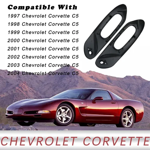 Vista 3 de Panel de interruptores para asiento eléctrico (1 par) Compatible con interior de Chevy Corvette C5 1997-2004 Accesorios del conductor