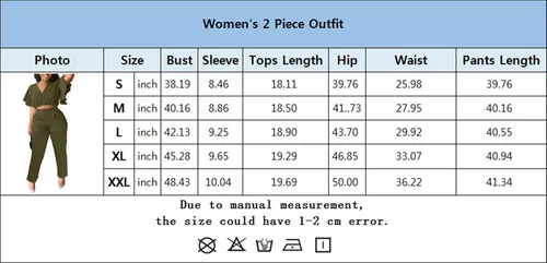 Vista 5 de AIIYYQB Conjunto de pantalones cortos de verano para mujer, conjunto de 2 piezas con camiseta corta sexy y manga de mariposa, conjunto a juego