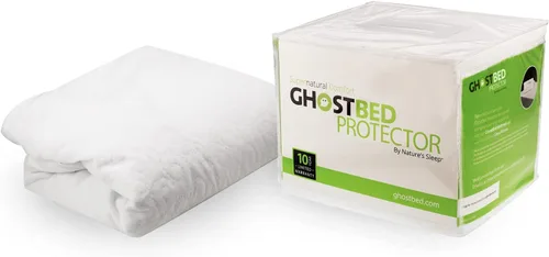 Vista 9 de GhostBed Protector de colchón impermeable y funda - Sin ruido, ligero, transpirable y sin plástico, tamaño individual