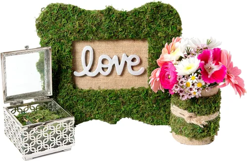Vista 5 de SuperMoss (22406) Alfombrilla de Musgo InstantGreen, Peel n Stick 18 pulgadas x 16 pulgadas