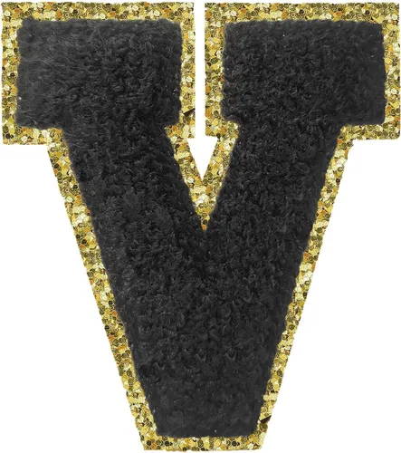 Vista 100 de 3Pcs Letter Patches Varsity Glitters Chenille,SPRT Iron on Blue Letter Patch,Alphabet Cloth Patch for Team Costume Decoration 3.1in Height S