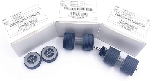Vista 2 de PA03575-K011 PA03575-K012 PA03575-K013 Juego de rodillos de selección Rodillo separador de rodillos de freno compatible con fi-6400 fi-6420 fi-6800