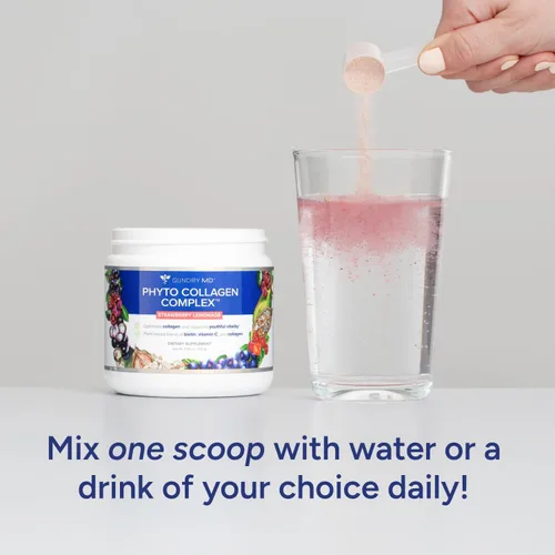 Vista 4 de Gundry MD Complejo de fitocolágeno, suplemento multivitamínico en polvo que apoya la fuerza con vitamina C, aminoácidos y polifenoles, limonada