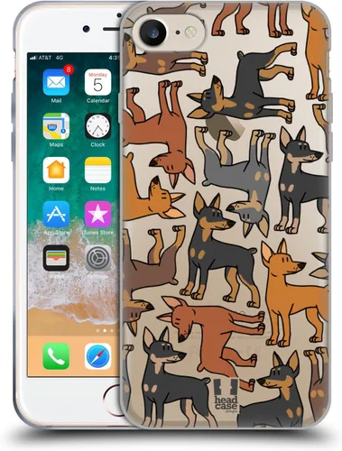 Vista 73 de Head Case Designs Airedale Terrier - Funda de gel suave con 4 patrones de razas de perro [protección de grado militar] compatible con Apple iPhone 7