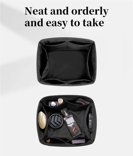 Vista 2 de KINGS IN BAG Organizador para bolsas de mano y bolsas de mano, bolsas de lujo con satén sedoso, se adapta a bolsas de Picotin 1822, ligeras para uso