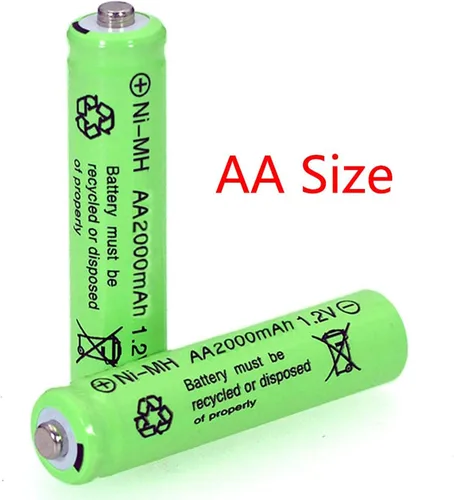 Vista 8 de 12 pilas AA 2000mAh recargables de alta capacidad precargadas 1.2V batería solar Ni-MH 2A de larga duración