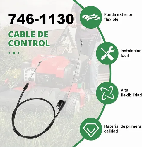 Vista 5 de Cable de control 946-1130 compatible con MTD, Troy Bilt, cortacésped